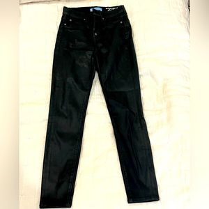 Faux leather pants.
